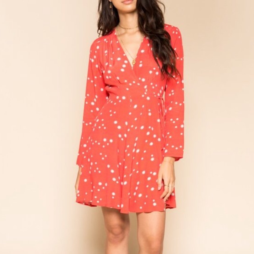Revolve ROLLA’S Red Star Wrap Dress M